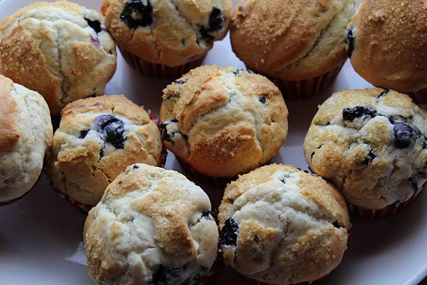 istock Freshly baked blueberry muffins 466437952