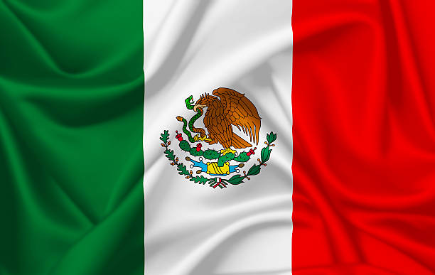 Flag of Mexico Flag of Mexico waving with silky look 2014 photos stock pictures, royalty-free photos & images