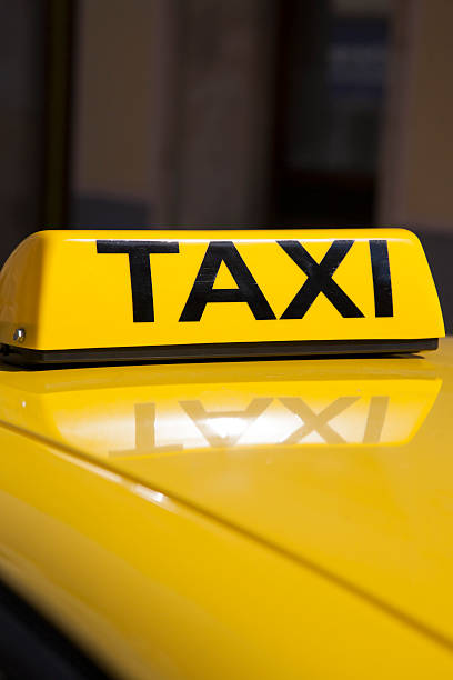 istock Yellow Taxi Sign 466441545