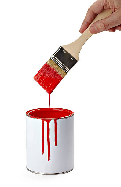 istock paint color tin can and brush 466442072