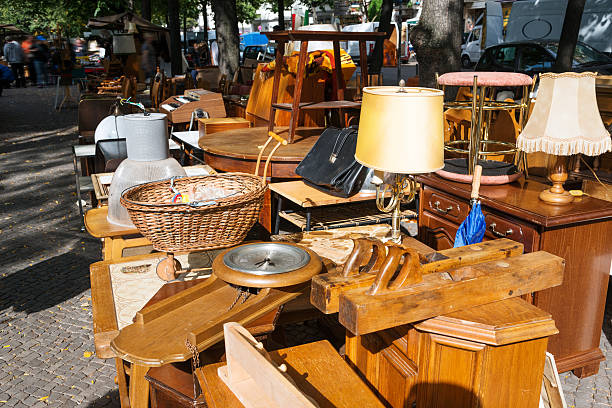 istock vintage things on flea market in Berlin 466442284