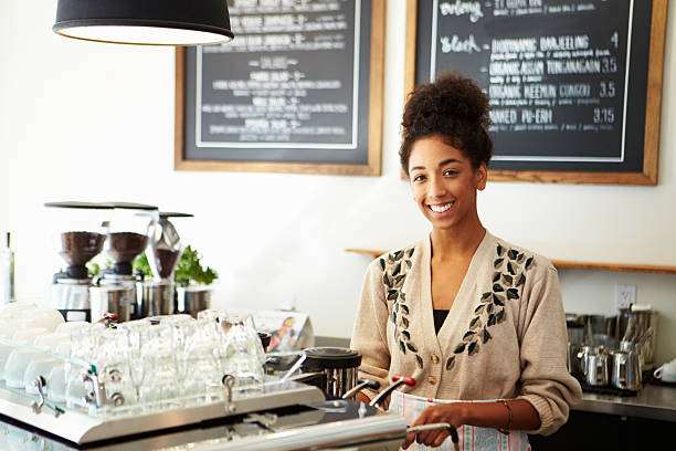 istock Female Owner In Coffee Shop 466446297