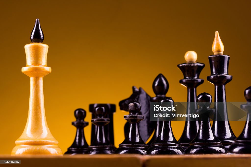 Chess face to face. Copy space for text. Chess face to face, first step. Copy space for text.Chess face to face. Copy space for text 2015 Stock Photo