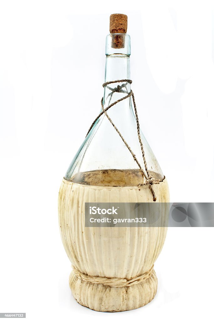 Fiasco Italian Bottle isolated on white 2015 Stock Photo