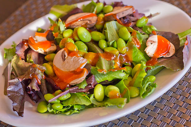 �枝豆のサラダ - salad japanese culture japan asian culture ストックフォトと画像