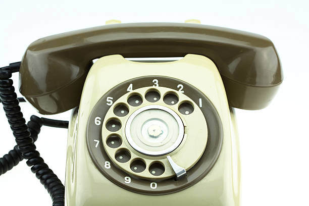 istock Old telephone or vintage telephone on white background. 466452870