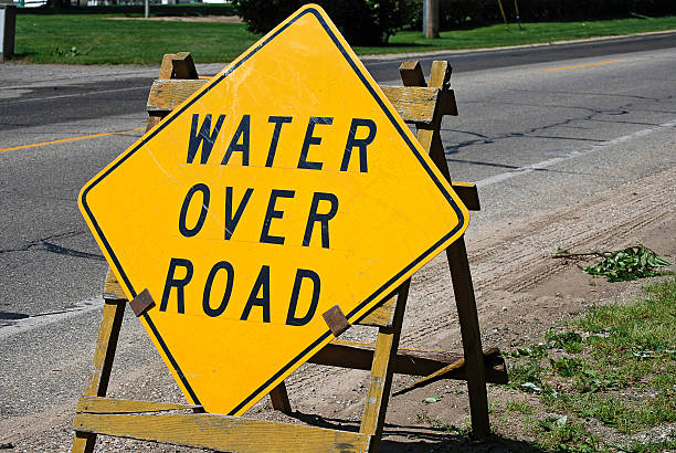 istock warning sign on street 466455361