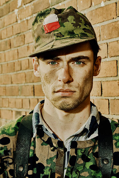 istock Polish soldier, Warsaw uprising. 466458608