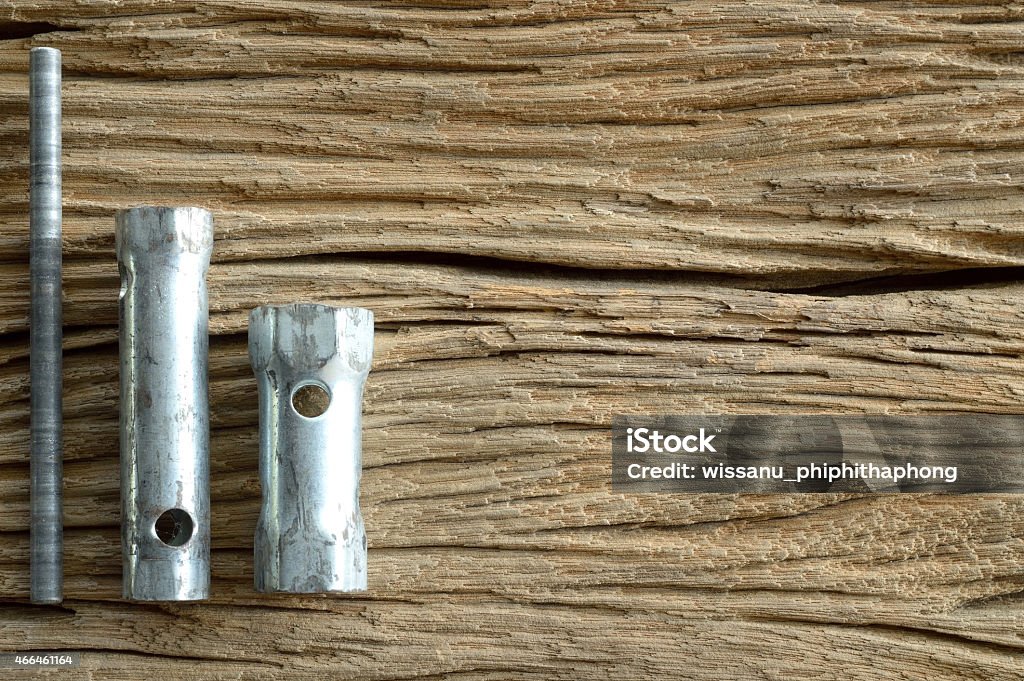 old tools old tools on the wooden background 2015 Stock Photo