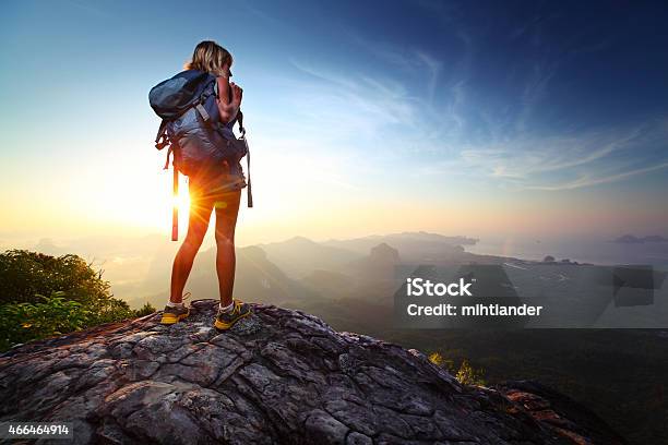 Hiker Stock Photo - Download Image Now - Hiking, Mountain, Women