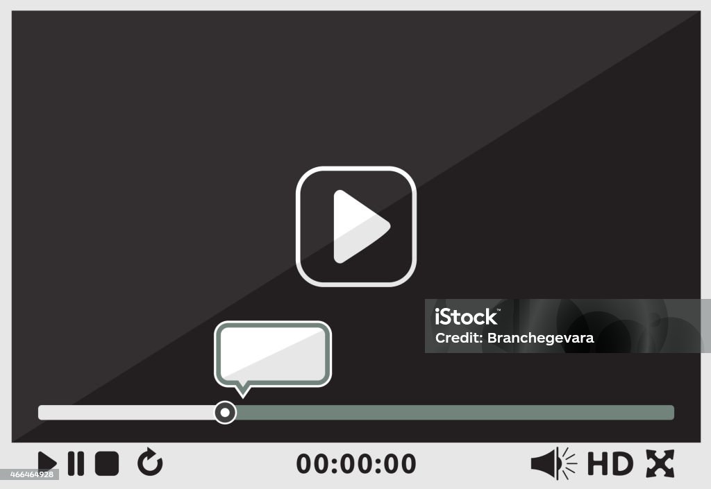 Abstract Video Player Interface Video Player Interface Stock Illustration - Download Image Now - 2015 ...