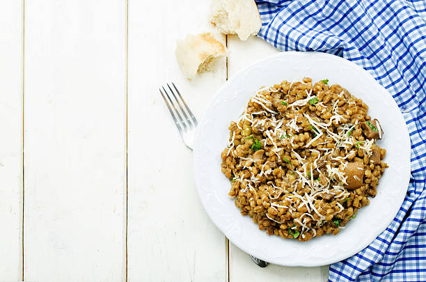 istock mushroom and barley stew with cheese 466467910