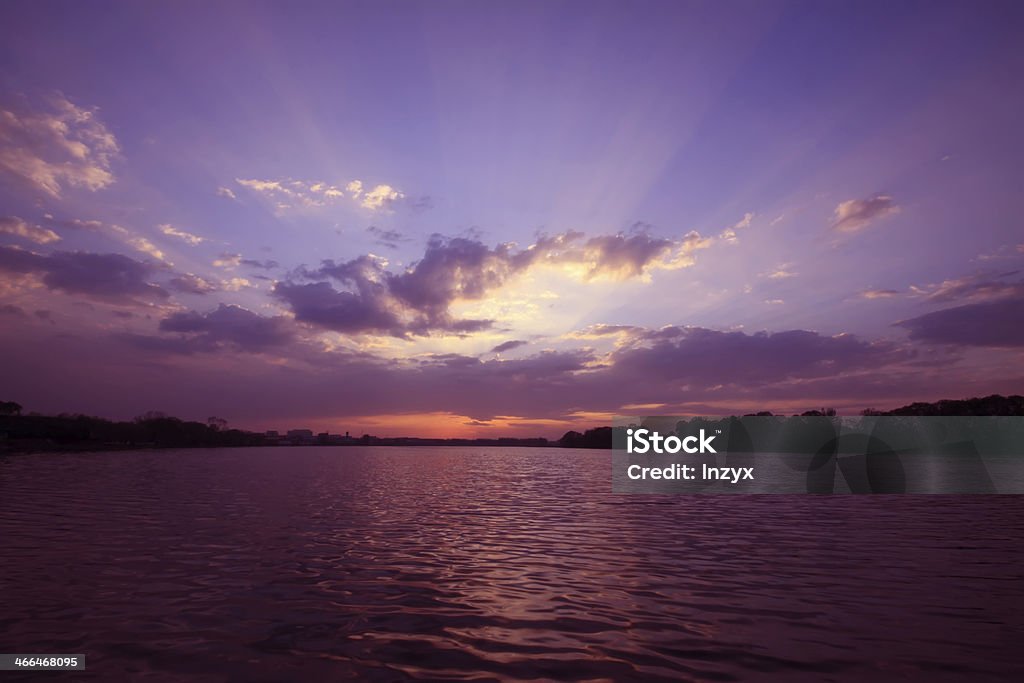 Tramonto paesaggio - Foto stock royalty-free di Cielo