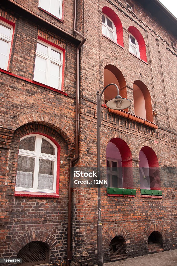 Nikiszowiec Historic residential Buildings . Mining district of Nikiszowiec 2015 Stock Photo