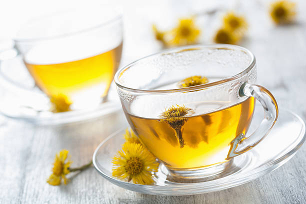 istock herbal tea with coltsfoot flowers 466470727