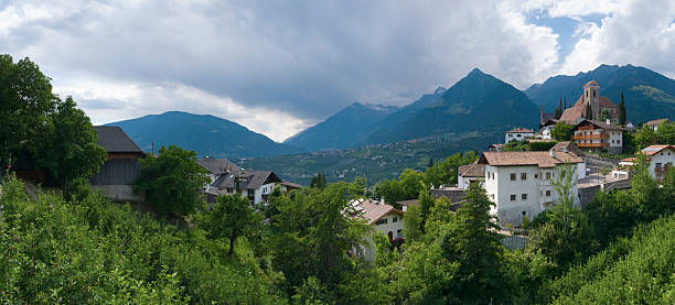 istock Panorama from Scenna to Merano 466470973