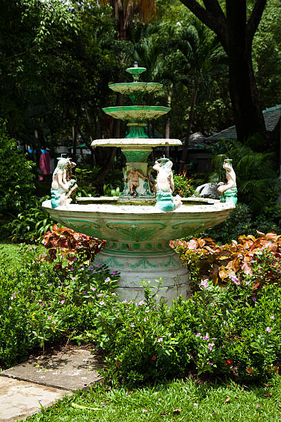istock Pot fountain in the park. 466471691