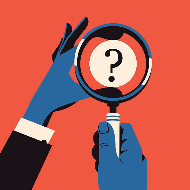 bildbanksillustrationer, clip art samt tecknat material och ikoner med research, study and puzzle solving concept illustration - detektiv