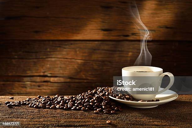 Coffee Stock Photo - Download Image Now - Coffee Cup, Backgrounds, Roasted Coffee Bean