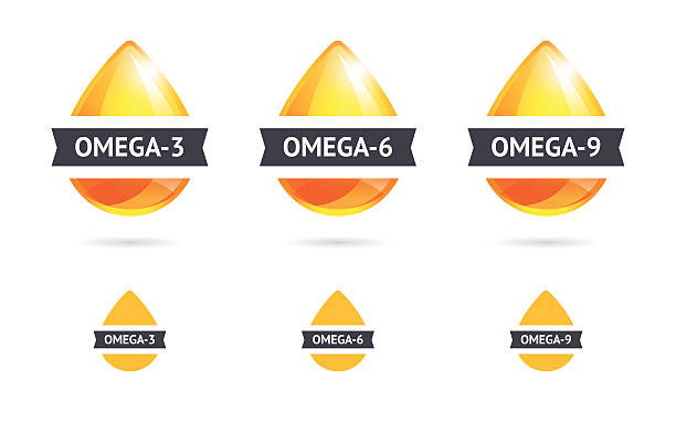 omega 脂肪酸 - fish oil illustrations点のイラスト素材／クリップアート素材／マンガ素材／アイコン素材