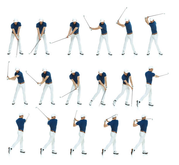 istock Multiple shots of a golfer's swing 466481840