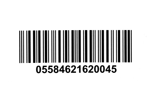 High resolution bar code isolated on white.