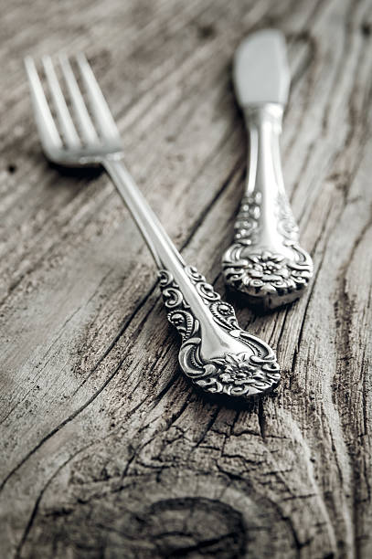 istock old cutlery on wooden table 466486649