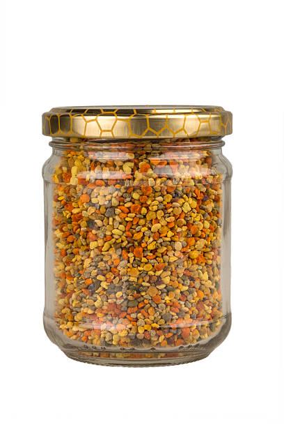 istock Jar of fresh bee pollen 466488265