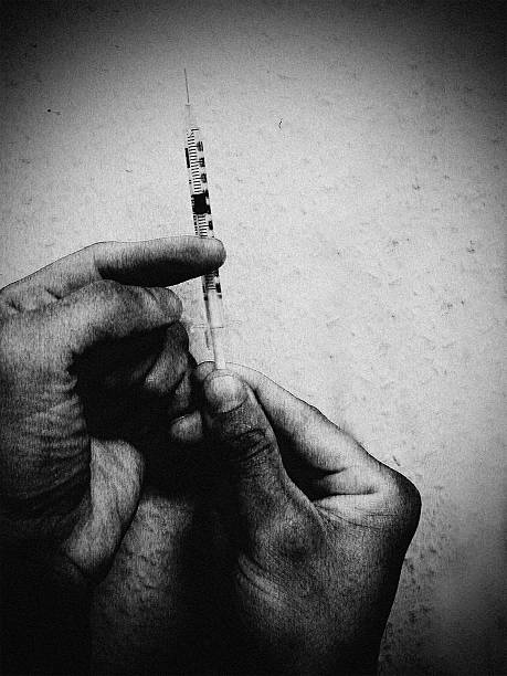 drogy - smrtící injekce - stock snímky, obrázky a fotky