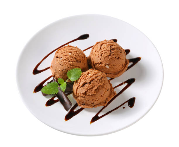 istock Scoops of chocolate ice cream 466491639