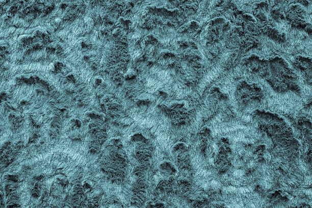texture of abstract blue fur fabric