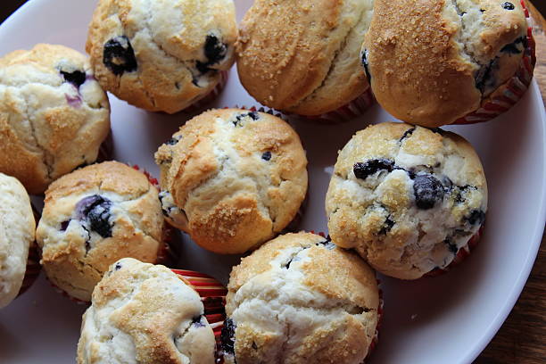 istock Freshly baked blueberry muffins 466494084