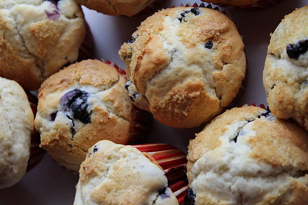 istock Yummy Blueberry muffins 466494090
