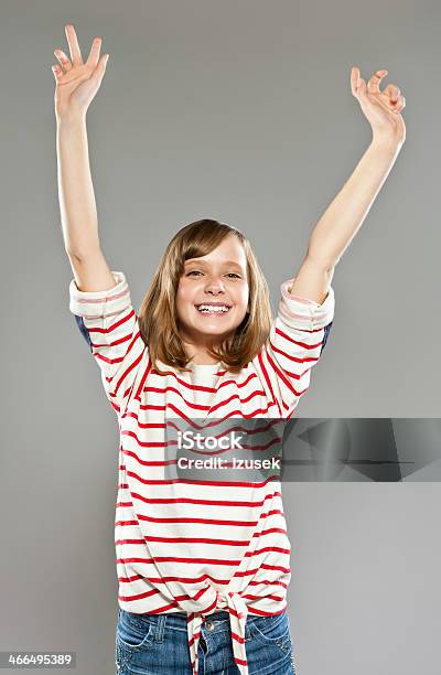 Excited Girl Stock Photo - Download Image Now - Adolescence, Child, Childhood