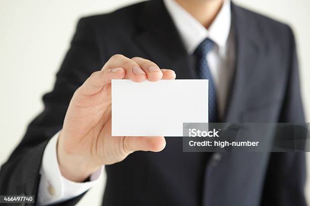 Hand Of Business Man With A Card Stock Photo - Download Image Now - 2015, Adult, Adults Only