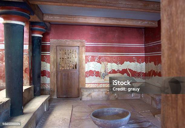 The Famous Palace Of Knossos Stock Photo - Download Image Now - Knossos, Minoan, Crete
