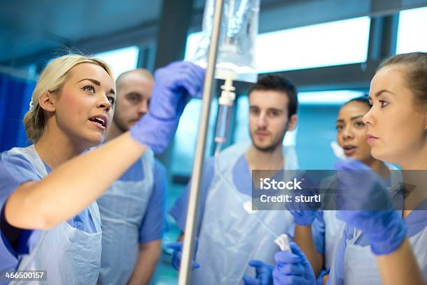 Iv Nurse Training Stock Photo - Download Image Now - Nurse, Medical Student, Teaching