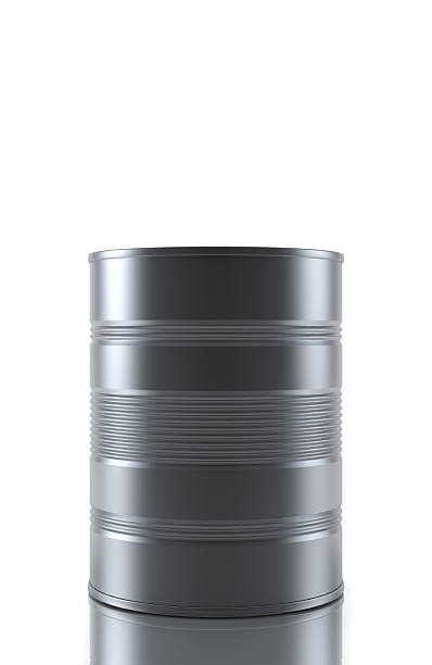 istock Blank aluminum food can isolated over white background 466500426