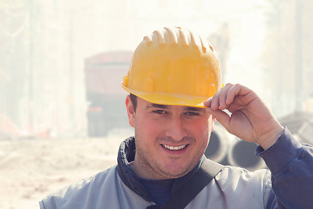 istock Real and ordinary construction worker on his job. 466500518