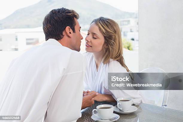 Loving Young Couple About To Kiss At Home Stock Photo - Download Image Now - 20-24 Years, 20-29 Years, 2015