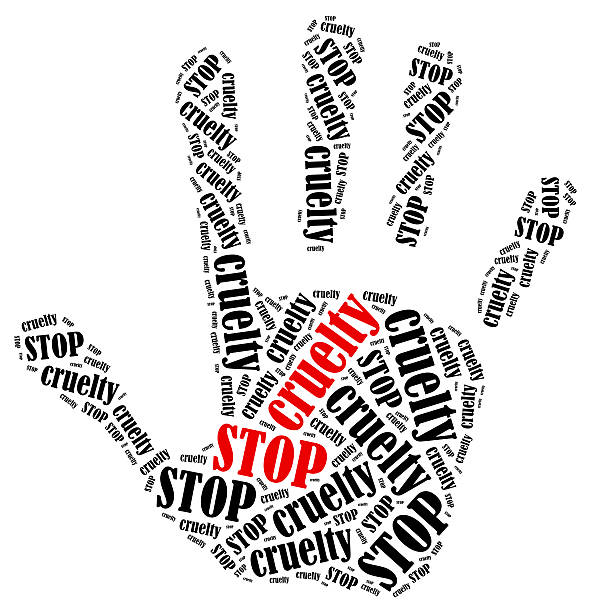 istock Word cloud illustration in shape of hand print showing protest. 466502472