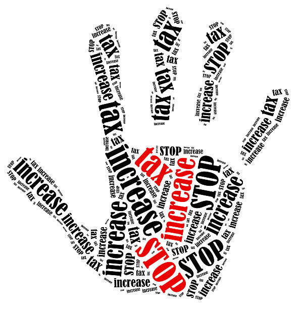 istock Word cloud illustration in shape of hand print showing protest. 466502476