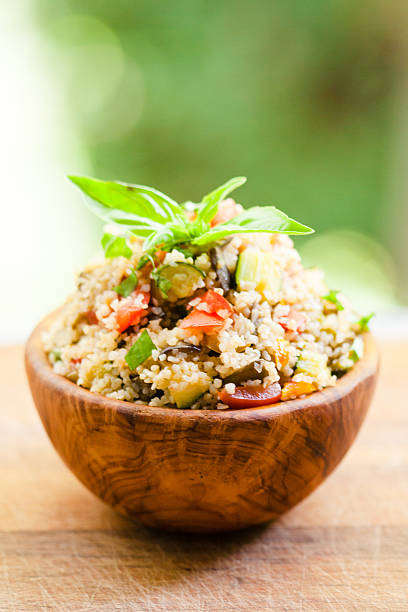 istock Tabouleh Salad in an Olive Wood Bowl 466502477