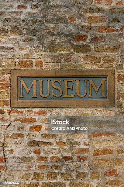 Museum On Brick Stock Photo - Download Image Now - Frame - Border, Memorial Plaque, Museum