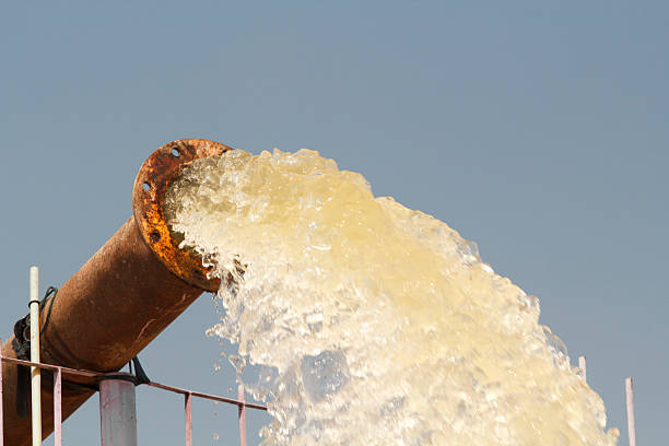 istock Pump water fill reservoir , storage before drought in summer 466505806