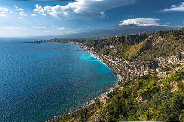 istock Taormina and Etna mountain view 466505875