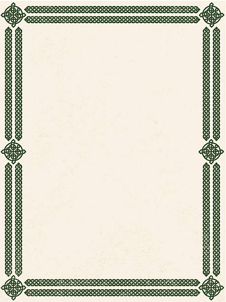 celtic border - styl celtycki stock illustrations