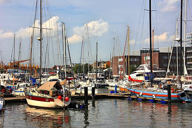 istock Sailing boat in the harbor 466507221