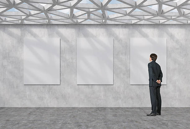 istock businessman looking to three poster 466509116
