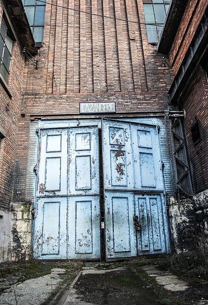 istock Large industrial door - Stock Image 466510050